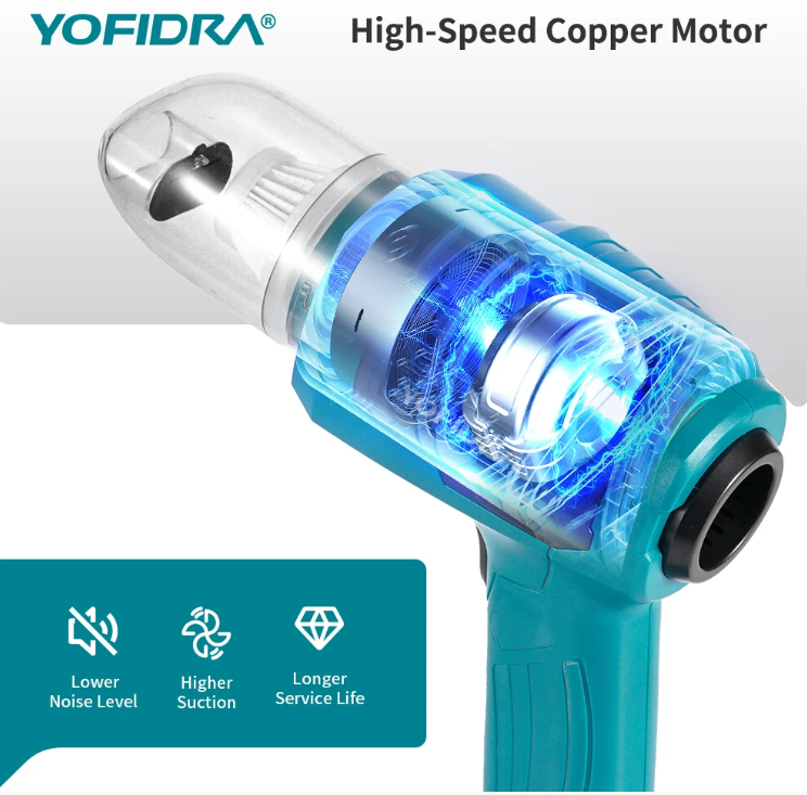 YOFIDRA Pro Mini Wireless Vacuum & Blower